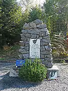 Stèle sur le col de Mandray.