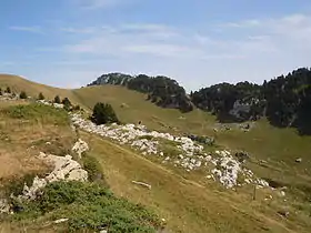 Col de l'alpe depuis le Vallon de Pratcel.