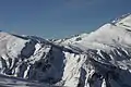 Col de la Madeleine depuis les pistes de Valmorel