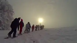 Sortie raquette au col de la Schlucht 2015.