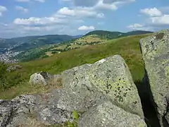 Roche de Minuit, et vue sur le Brabant et la Bresse