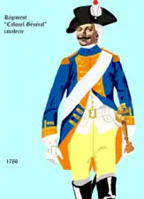 régiment Colonel-Général cavalerie de 1786 à 1791