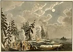 Hivernage au lac Winnipeg (1821).