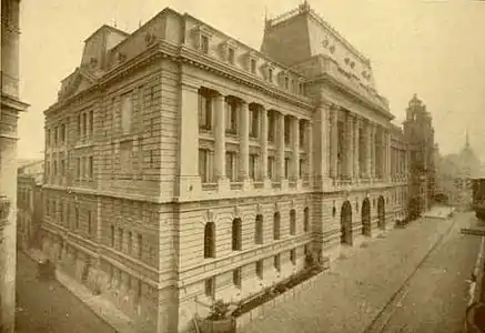 Colegio Nacional de Buenos Aires, façades principales (vers 1920).