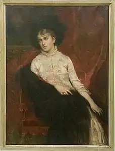 Portrait de Mme Lippmann, née Dumas (1882) par Jules Machard, musée Alexandre-Dumas de Villers-Cotterêts.