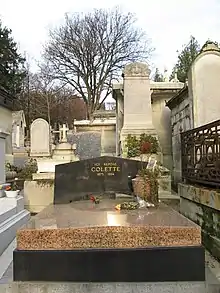 Sépulture de Colette, au cimetière du Père-Lachaise.