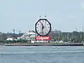 L'horloge, vue depuis Battery Park City.