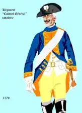 régiment Colonel-Général cavalerie de 1779 à 1786