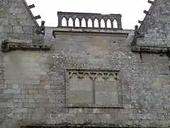 Inscription sur façade nord