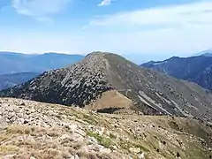 Coll Mitjà et pic Gallinàs depuis le Puig Rodon.