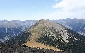 Coll Mitjà et Puig Rodon depuis le pic Gallinàs.