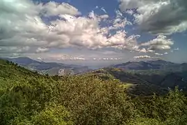 Le Vallespir depuis le col d'Ares