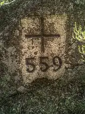 Croix-frontière no 559 au Col de Manrella