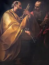 Saint Pierre et Saint Paul,  huile sur toile, 1628-1629, Collection Motais de Narbonne