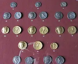 Pièces d'or et d'argent des Ptolémées