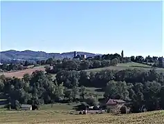 Colline de Châbons depuis Blandin