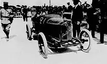Collomb, vainqueur du Grand Prix des petites voitures sur Corre La Licorne lors de la première Coupe Georges Boillot, en 1921.