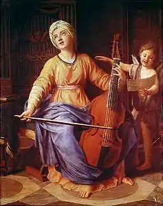 Sainte Cécile jouant de la basse de viole (après 1694), musée des beaux-arts de Rouen.