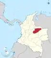 Le département de Casanare à partir de 1991.