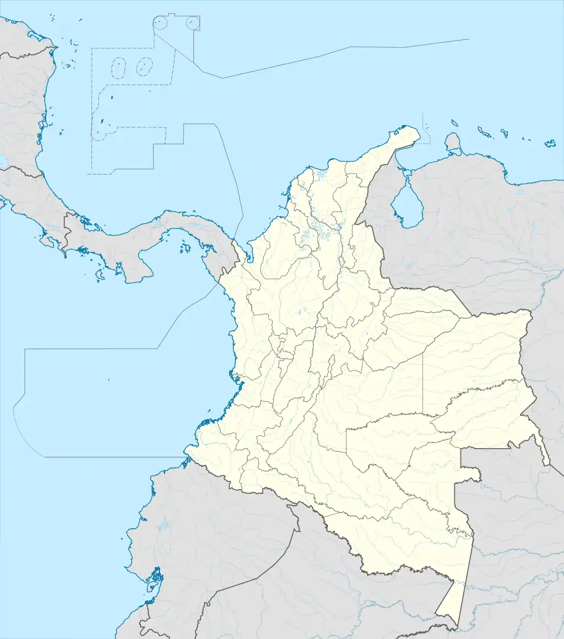 Localisation du Cundinamarca en Colombie