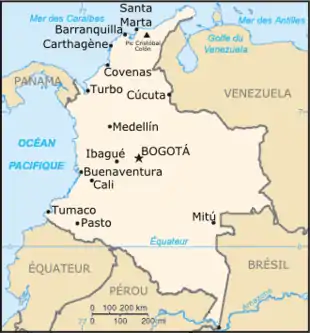 Description de l'image Colombie carte.png.