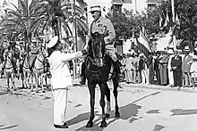 Colonel Gabriel Bougrain, commandant le 4e Régiment de Spahis tunisiens et Commandant d'Armes. Sfax. 1934