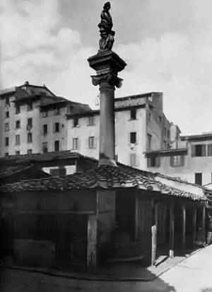 Colonne avant 1881, place du Mercato Vecchio