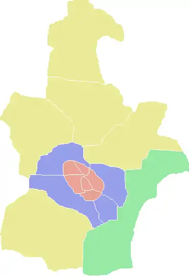 Carte de Tianjin.