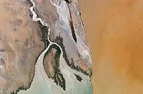 Vue satellite de l'île