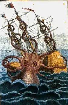 Kraken (par Pierre Dénys de Montfort, 1810).