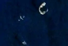 Image satellite des îles Columbretes.