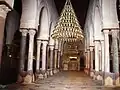 Grande Mosquée de Kairouan. Les colonnes géminées de la salle des prières reprises de temples romains d'ordre corinthien.