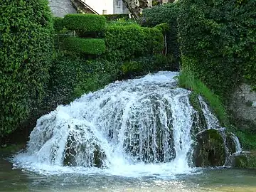 Cascade du Coly, 30 mètres avant sa confluence avec la Vézère.