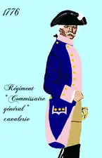 l' uniforme du régiment de 1776 à 1779