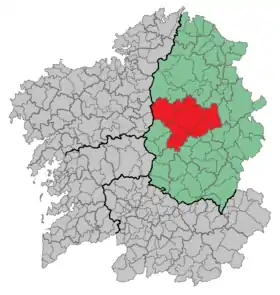 Localisation de Comarque de Lugo