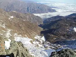 Vue sur la Comba dei Carboneri et du val Pellice depuis le mont Manzol.