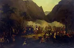 Jules-Antoine Duvaux :Combat du col de Maya.