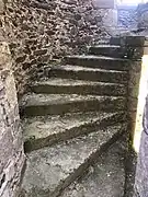 L'escalier dans la tour maîtresse.