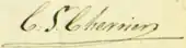 signature de Côme-Séraphin Cherrier (Montréal)