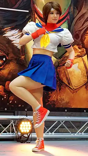 Cosplay de Sakura au Comic Con Brussels en 2016.