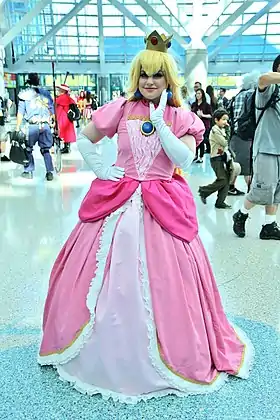 Cosplay de la princesse Peach.