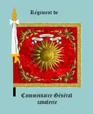 drapeau du régiment du Commissaire Général, avers