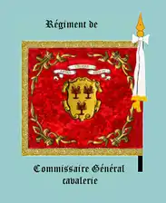 drapeau  du régiment du Commissaire Général, revers