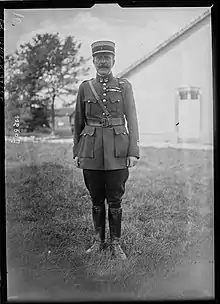 Le commandant Mollinier du 2e bataillon de chasseurs à pied.