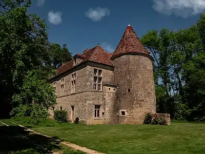 Vue du château de la Romagne