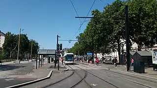 Le quai de la ligne 1 en 2021, peu avant le début des travaux de rénovation.