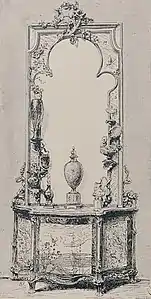 Commode Parfums d'autrefois, gravure dans Der Modern Still, Bibliothèque municipale de Nancy