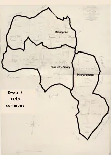 En 1946, Mayrac redevient commune, retour au pont de départ