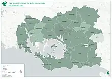 35 communes adhérentes au Parc Naturel