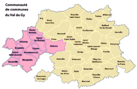 Localisation de Communauté de communes du val du Gy